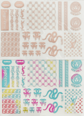 Pasties - Logo Snake & CC Rainbow & Rose Gold