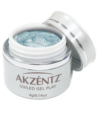Glitter Snow Blue - Akzentz Gel Play UV/LED