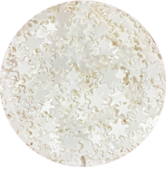 White Snowflakes Confetti Glitter