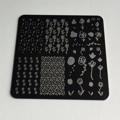 Spring Garden - Little Sister (CjS-32) - CJS Small Stamping Plate