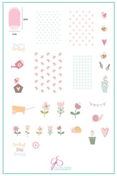 Spring Has Sprung (CjSH-17) - Clear Jelly Stamping Plate