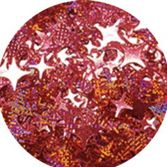 Stardust Red Confetti Glitter