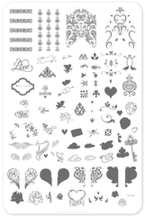 Vintage Victorian (CjS V-08) - Clear Jelly Stamping Plate