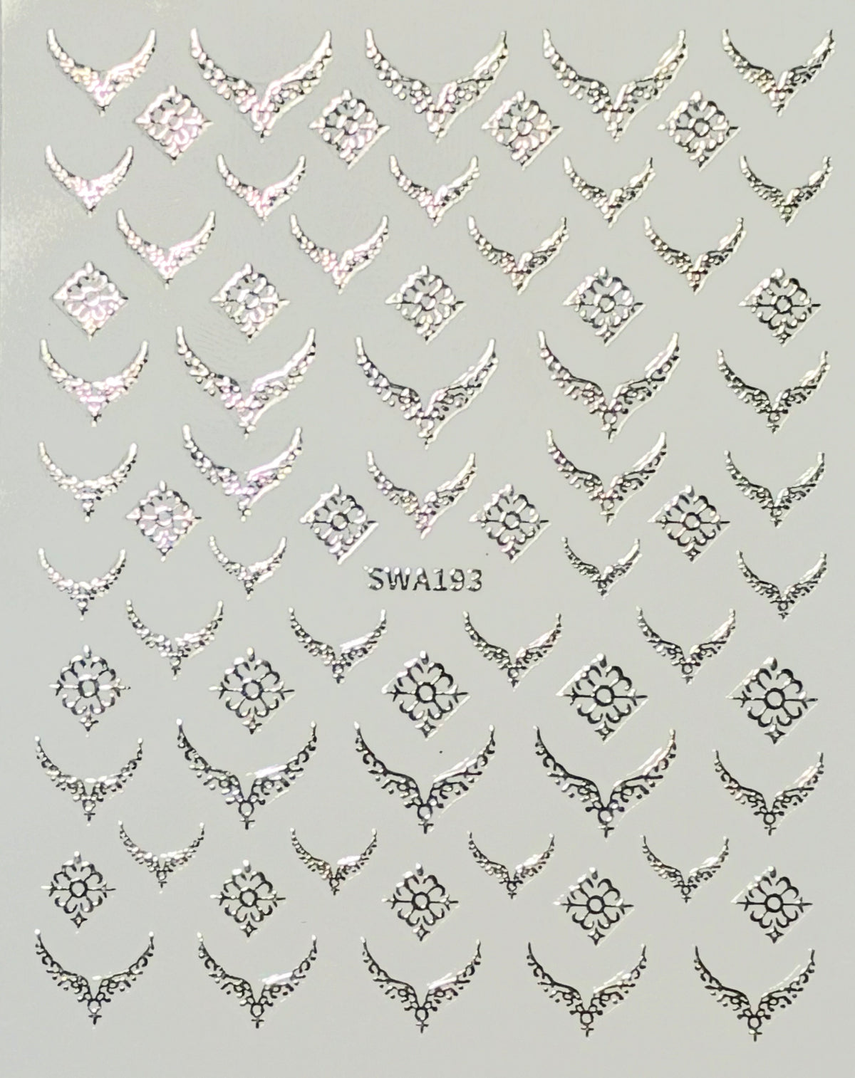 Silver French Fancies Decals SWA193