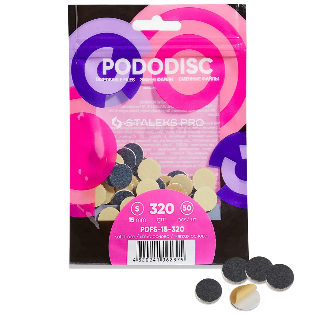 Staleks podo Small 15mm Silicone Carbide PADDED Refills - 50 pack