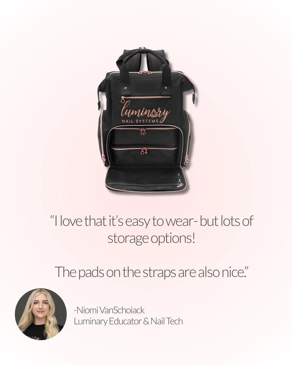 The Bag - Nail Tech's Took Kit Bag from Luminary