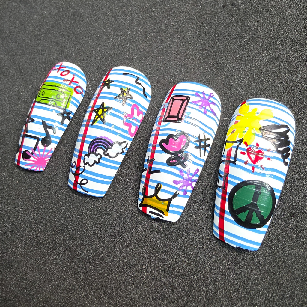 Sign Me Up! (CjS-401)  - Etched Nail Art Stamping Plate - Clear Jelly Stamping Plate