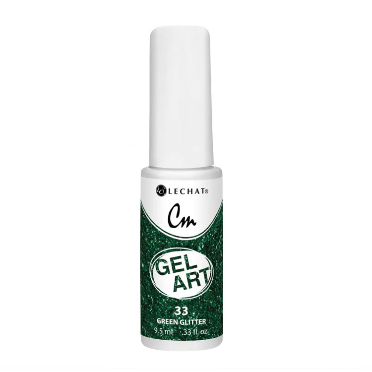 CM Gel Art Liner - Le Chat - GREEN GLITTER