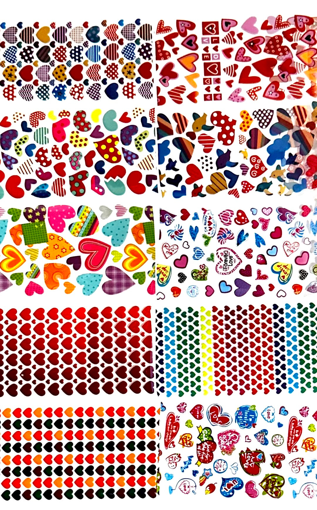 Heart Day Foil Set -  10pc