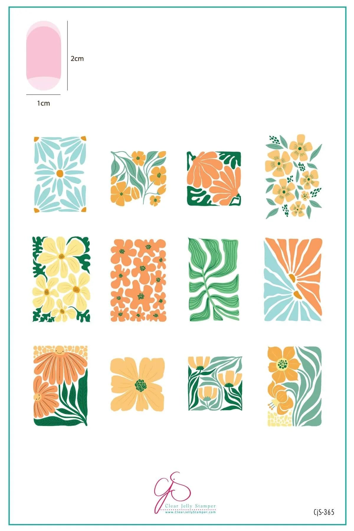 Urban Garden (CJS-365)- Clear Jelly Stamping Plate Main image