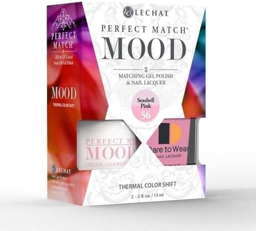 Seashell Pink Mood Polish DUO - Gel Polish & Lacquer PMMDS56