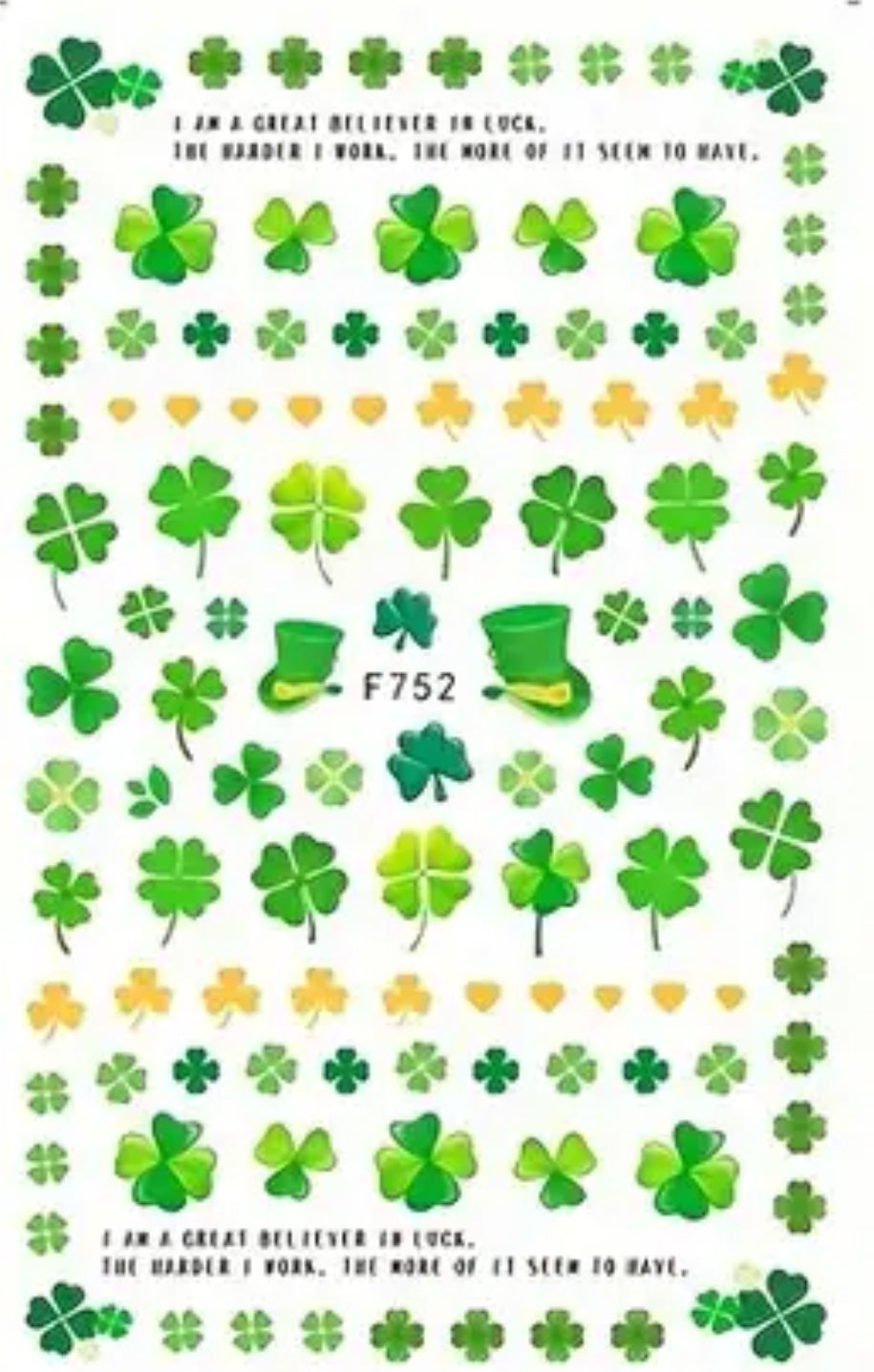 St Patrick’s Decals 3 - 752 Secondary image