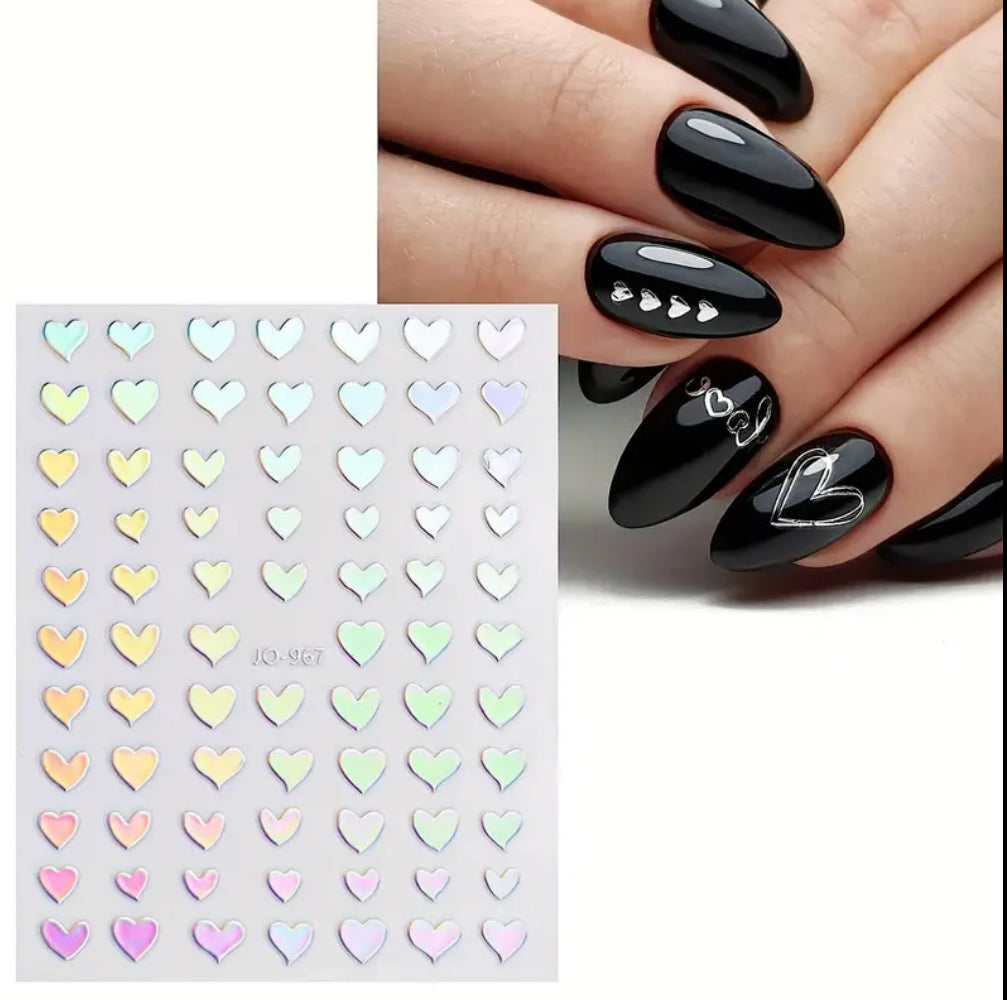 Holo Hearts Decals - 967 Main image