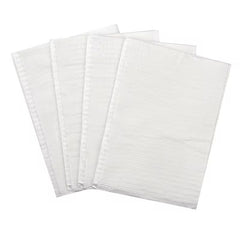 Plastic backed disposable table towels