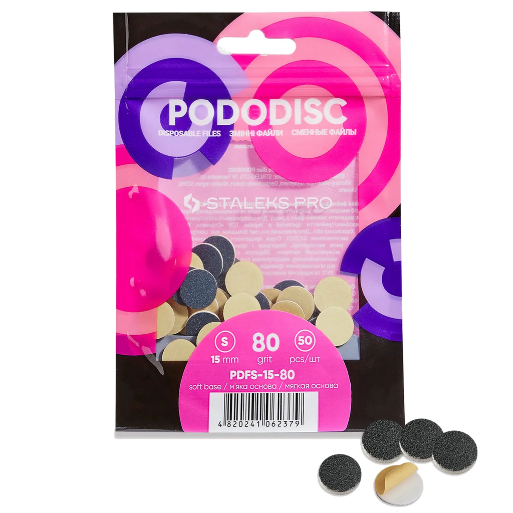 Staleks podo Small 15mm Silicone Carbide PADDED Refills - 50 pack