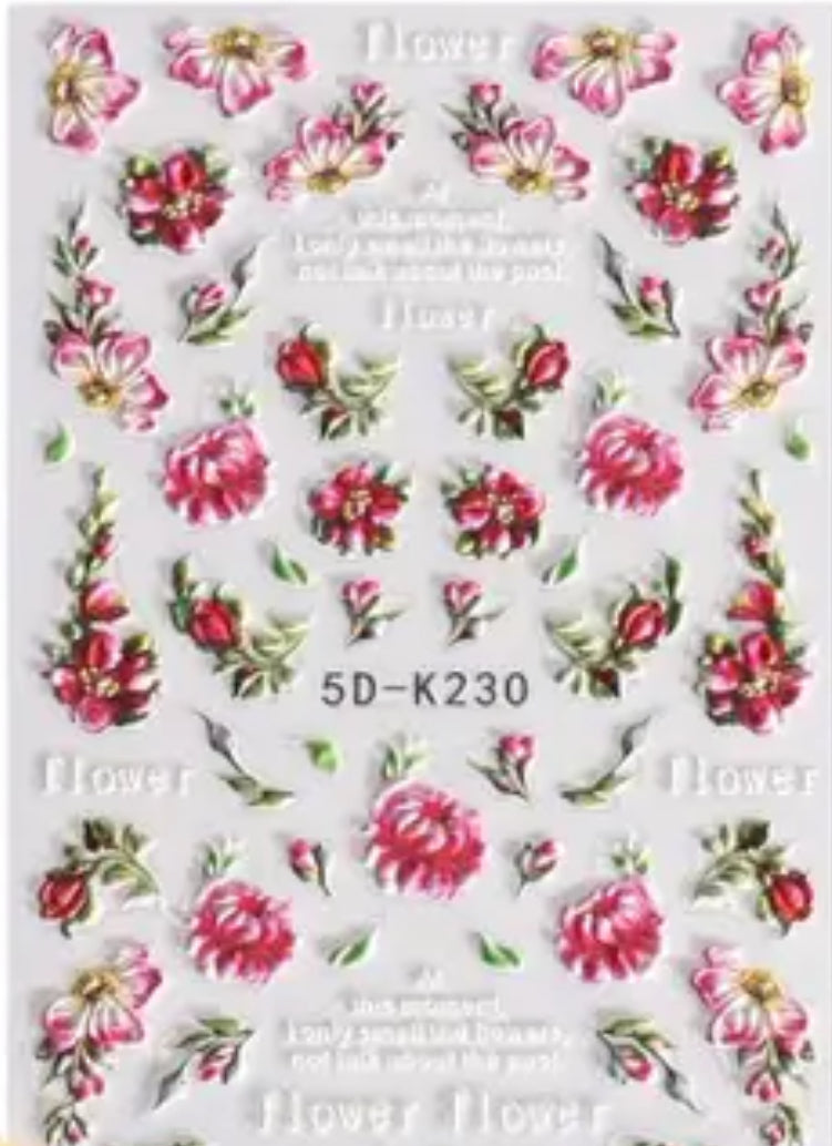 Magenta Botanicals 5D Decals - K230 Main image