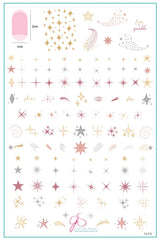 Born to Sparkle (CjS-274) - Clear Jelly Stamping Plate