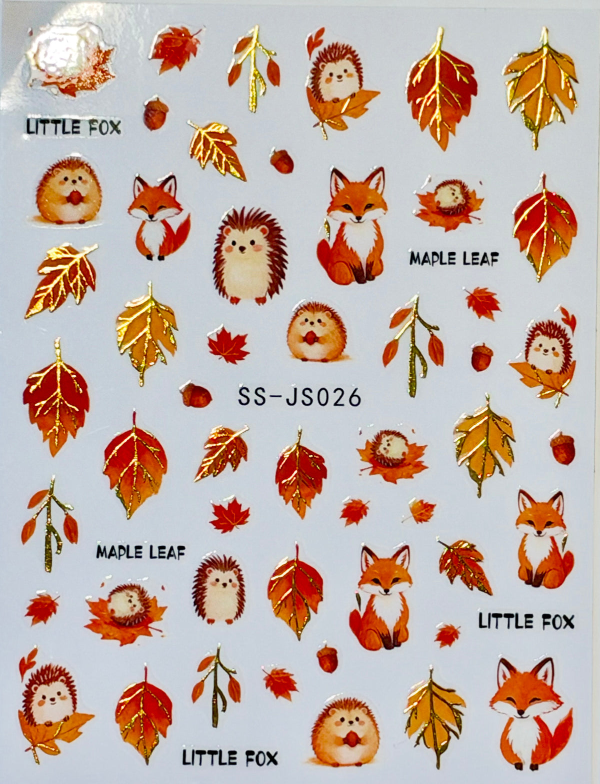 Little Fox, Hedgehogs and Maple Leaves Main image