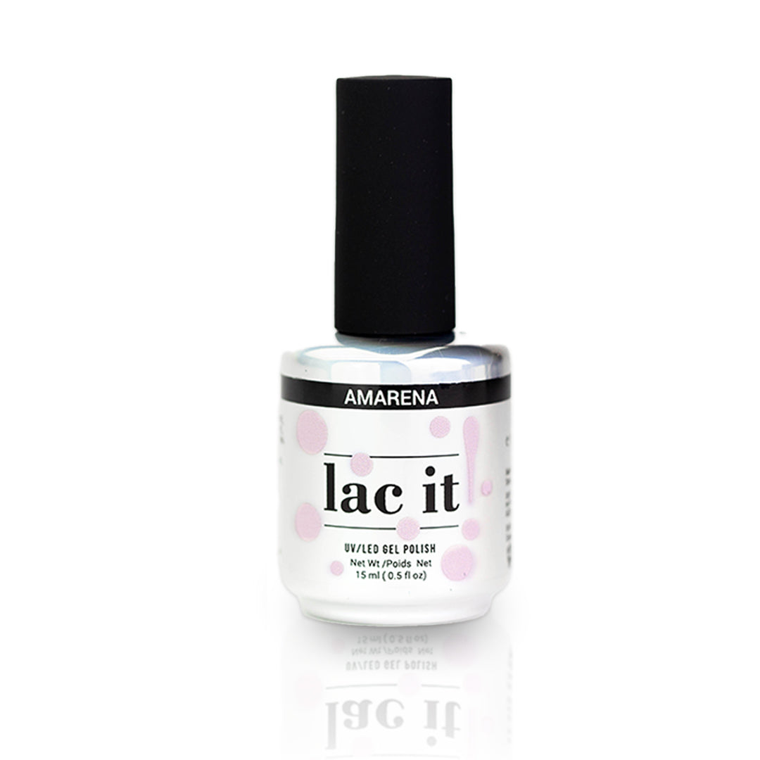 en Vogue Lac It! Amarena soft, cool-toned neutral pink UV/LED gel nail polish bottle