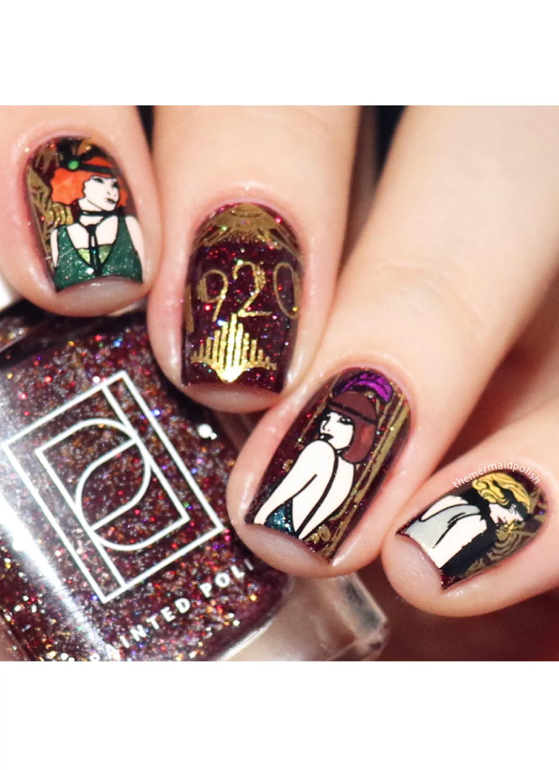 Art Deco Meets Art Nouveau Elements - Uber Chic Stamping Plate Secondary image