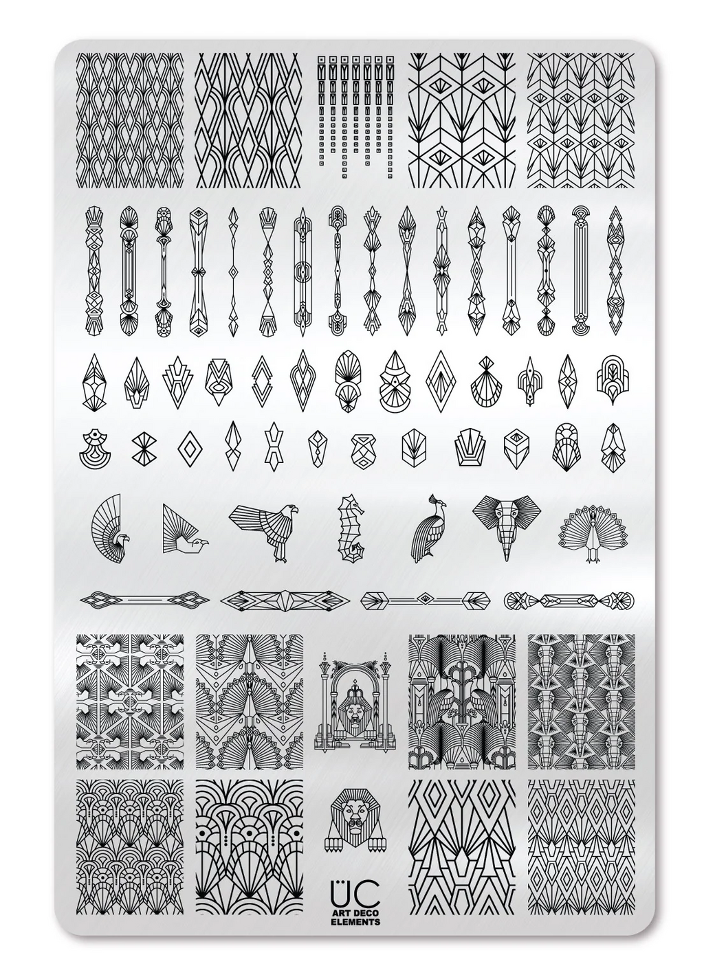 Art Deco Elements - Uber Chic Stamping Plate
