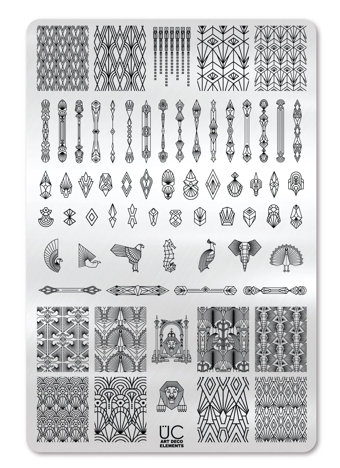 Art Deco Elements - Uber Chic Stamping Plate