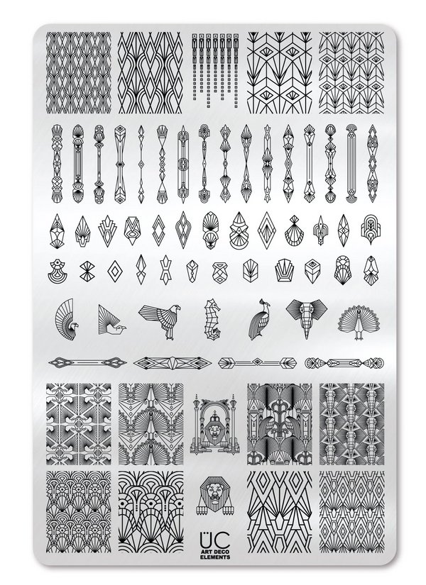 Art Deco Elements - Uber Chic Stamping Plate