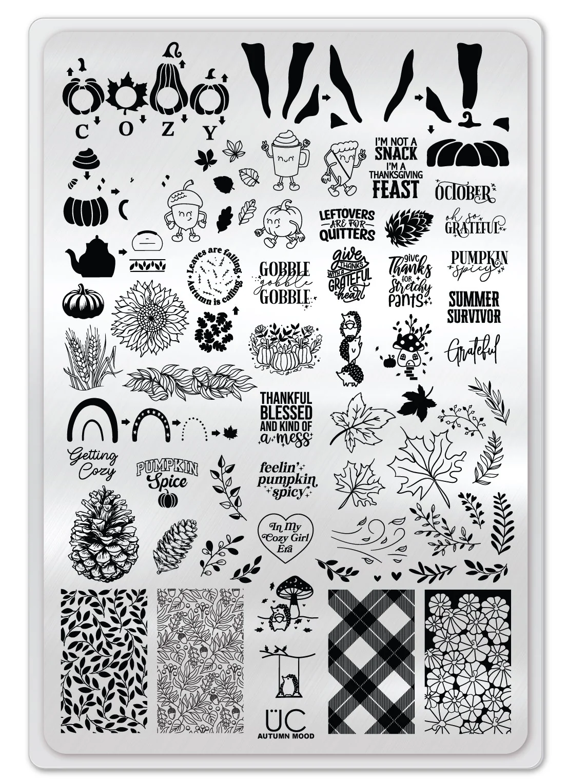 Autumn Mood - Uber Chic Stamping Plate