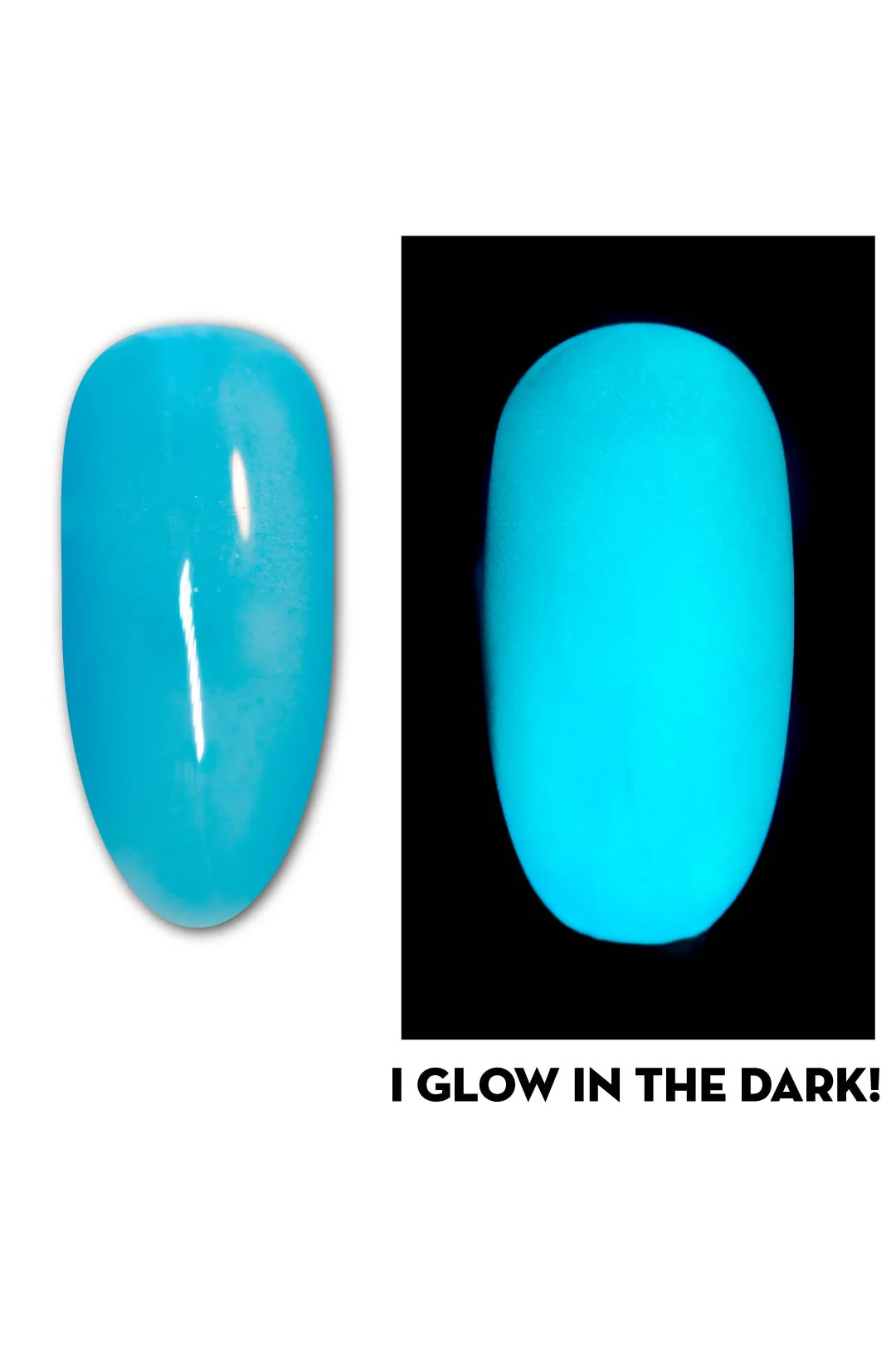 Blue Snowcone Glow In The Dark Gel Polish - Uber Chic 12ml