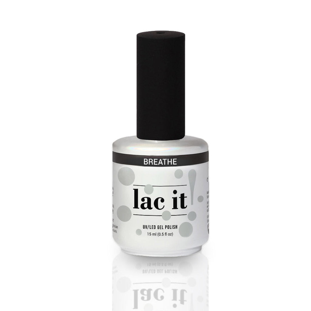 en Vogue Lac It! Breathe light cement grey crème UV/LED gel nail polish for professional nails and extensions bottle