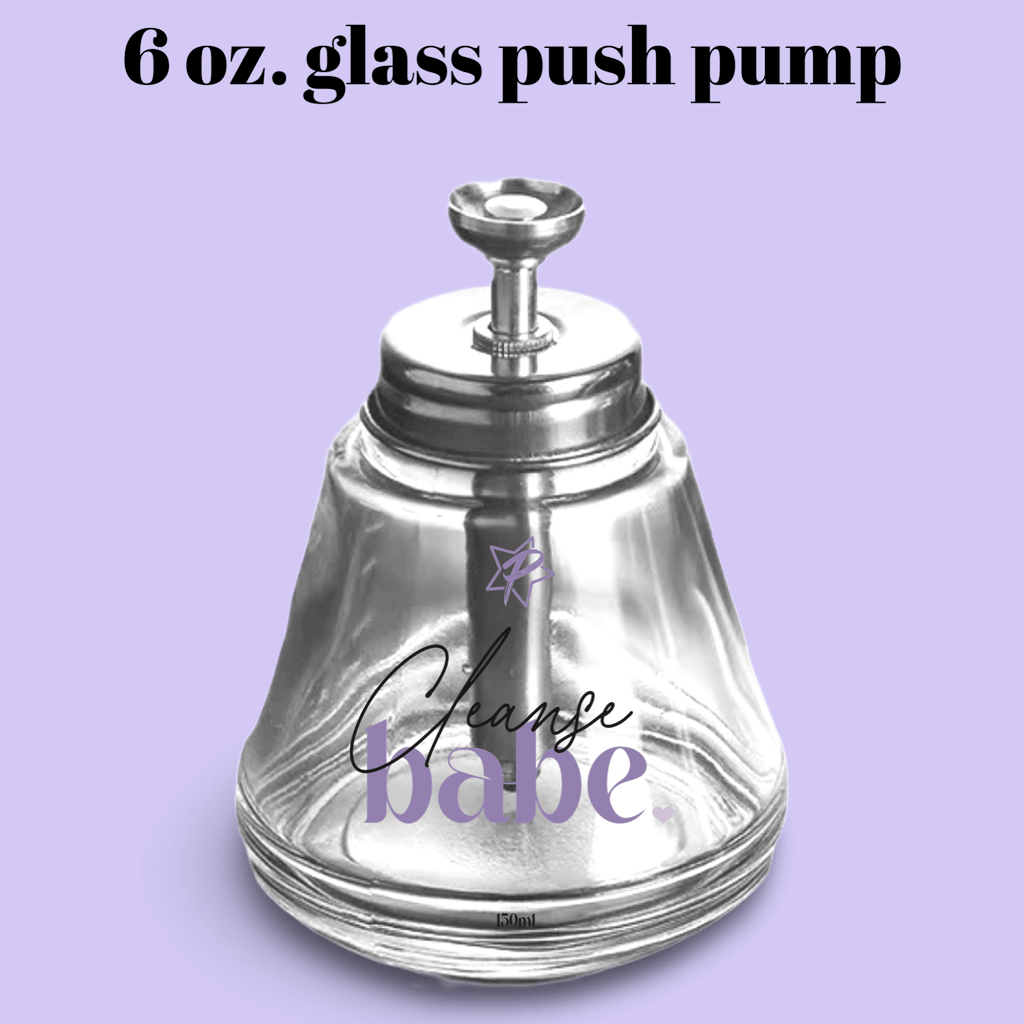 Babe Cleanse Glass Push Pump