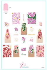 Breathe Floral (CJS-363)- Clear Jelly Stamping Plate