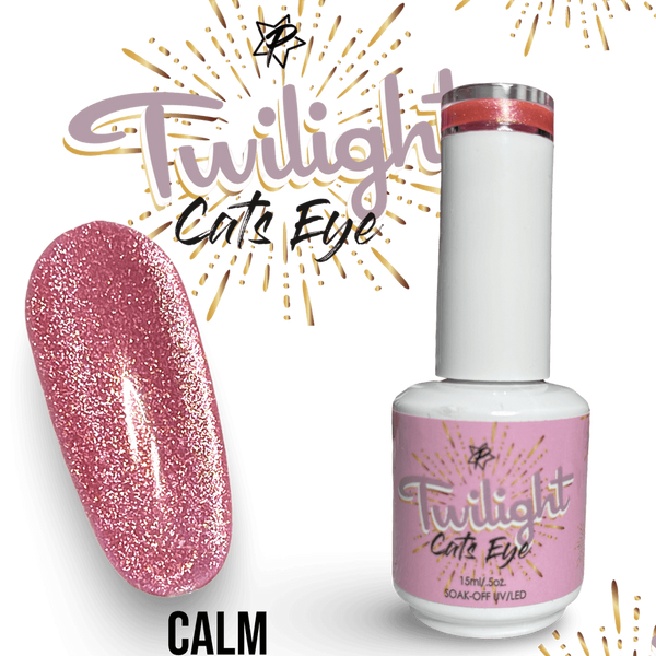 Cats Eye Gel Polish - Twilight 6 Piece Collection Includes: Calm,Sunset, Shadow, Mystery, Ethereal & Golden Hour