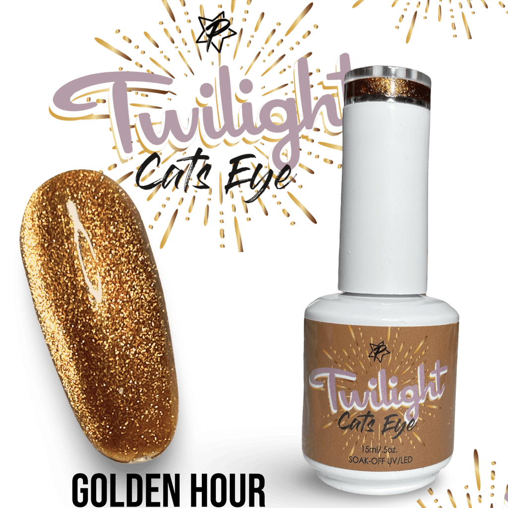 Cats Eye Gel Polish - Twilight 6 Piece Collection Includes: Calm,Sunset, Shadow, Mystery, Ethereal & Golden Hour