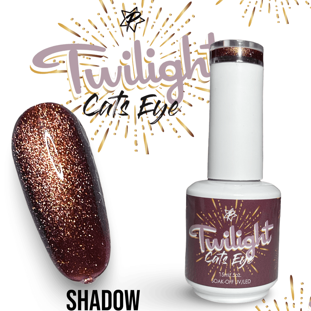 Cats Eye Gel Polish - Twilight 6 Piece Collection Includes: Calm,Sunset, Shadow, Mystery, Ethereal & Golden Hour