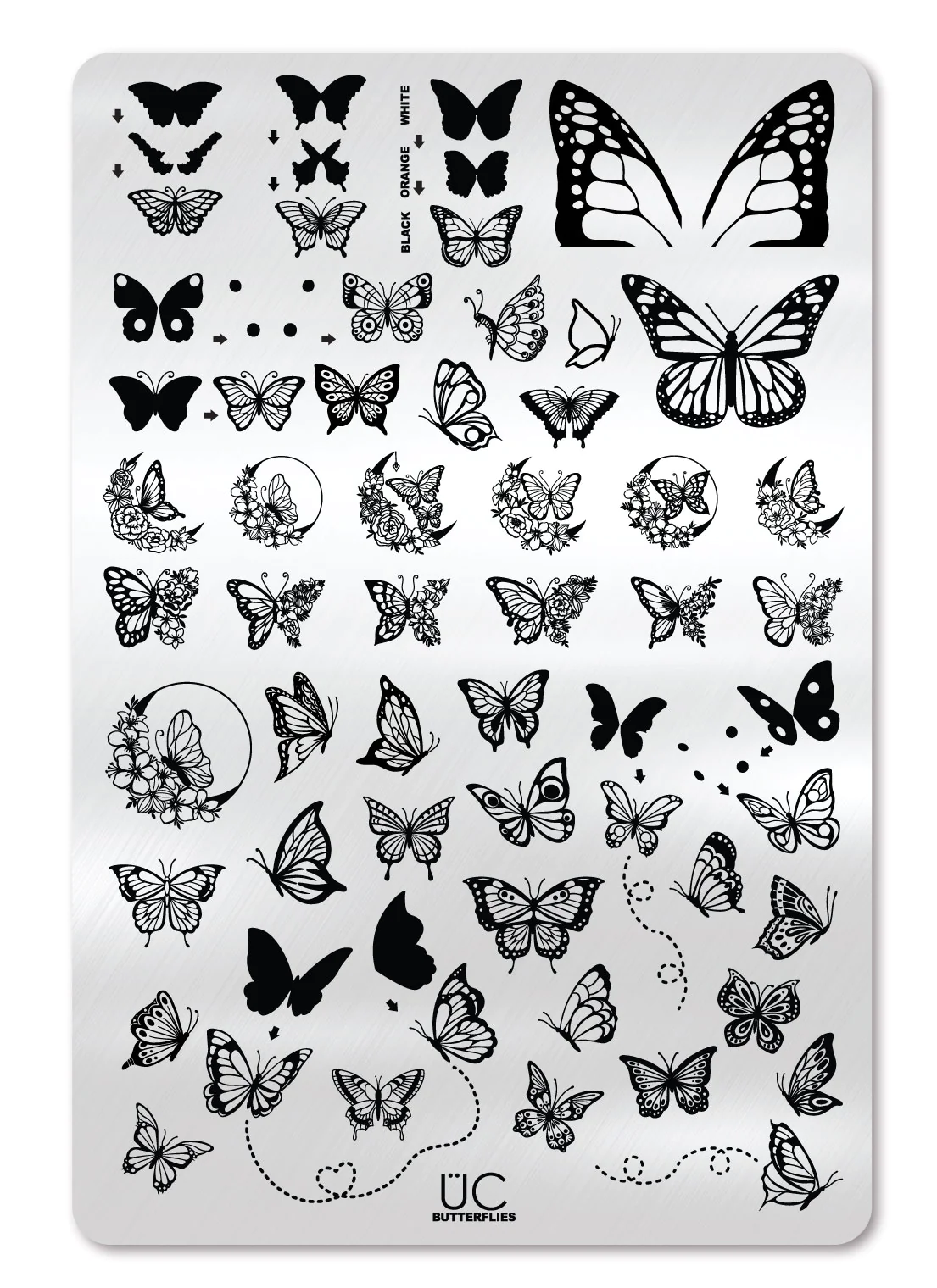 Butterflies  - Uber Chic Stamping Plate Main image