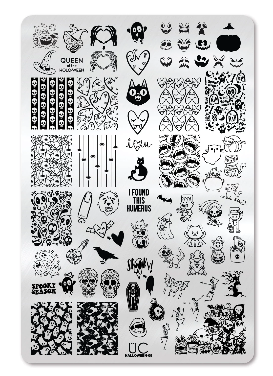 Halloween 9 - Uber Chic Stamping Plate Main image