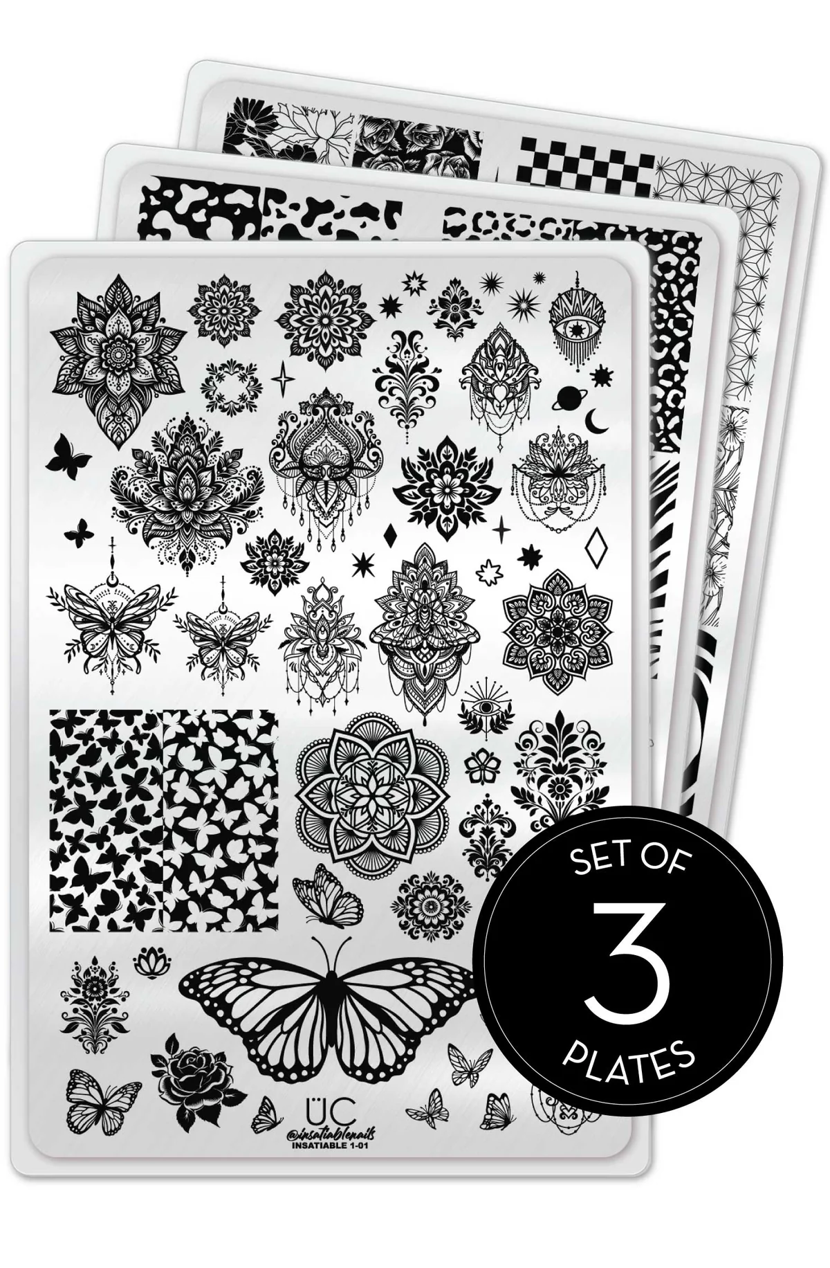 Insatiable Collection 1 - Uber Chic Stamping Plate Collection of 3 Main image