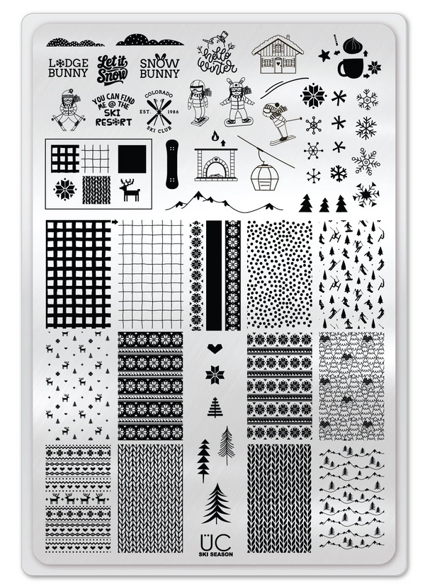 Ski Season - Uber Chic Stamping Plate
