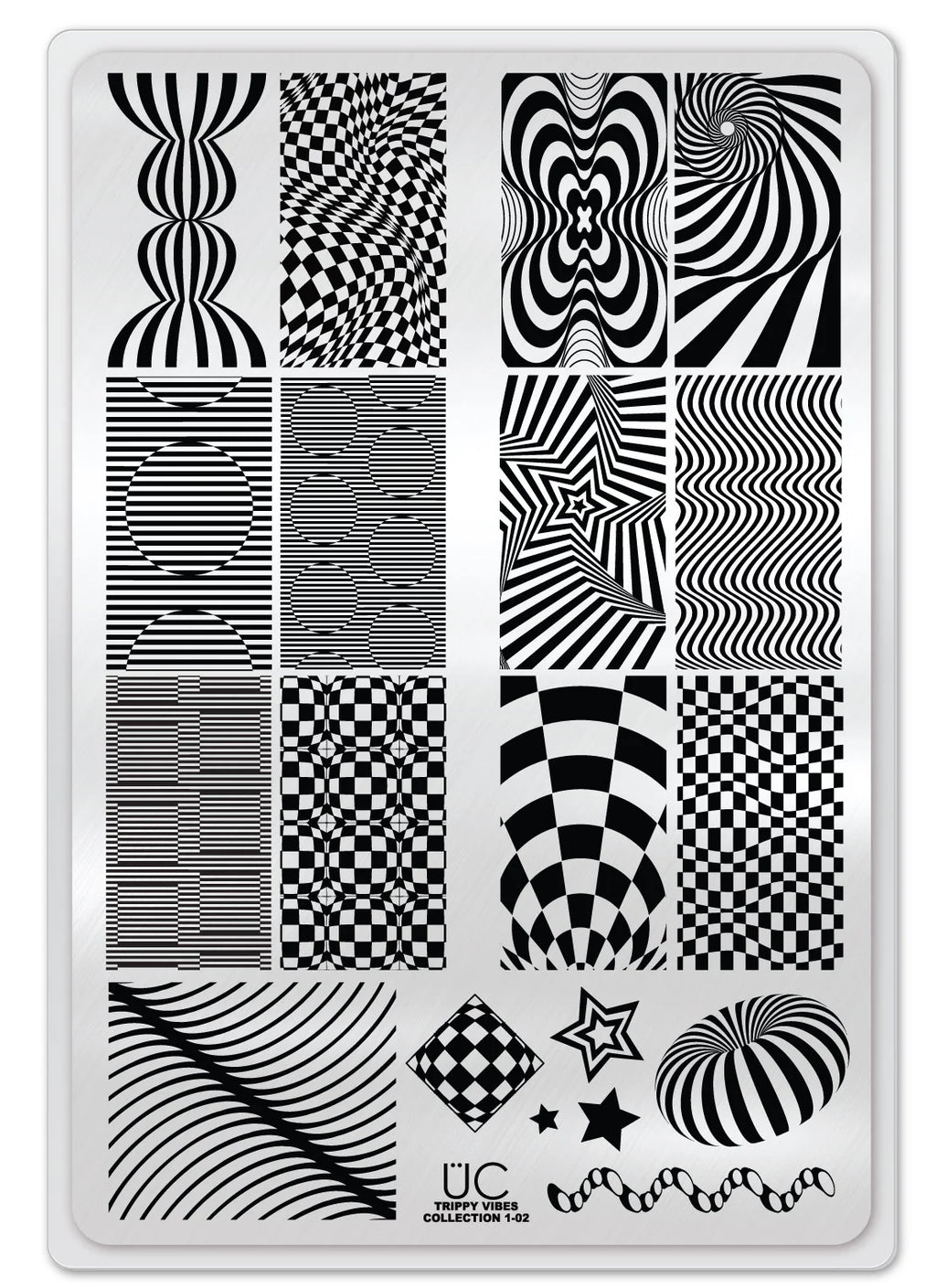 Trippy Vibes - Uber Chic Stamping Plate Collection of 3