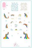 Chasing Rainbows (CjS-296) - Clear Jelly Stamping Plate