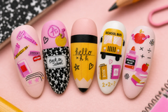 Class In Session (CjS-412) Etched Nail Art Stamping Plate