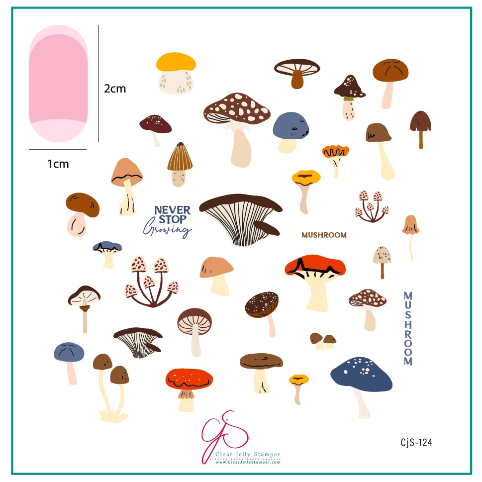 Fabulous Funghi (CjS-124) - CJS Medium Stamping Plate