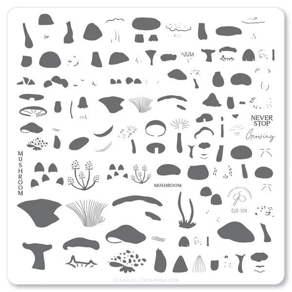 Fabulous Funghi (CjS-124) - CJS Medium Stamping Plate
