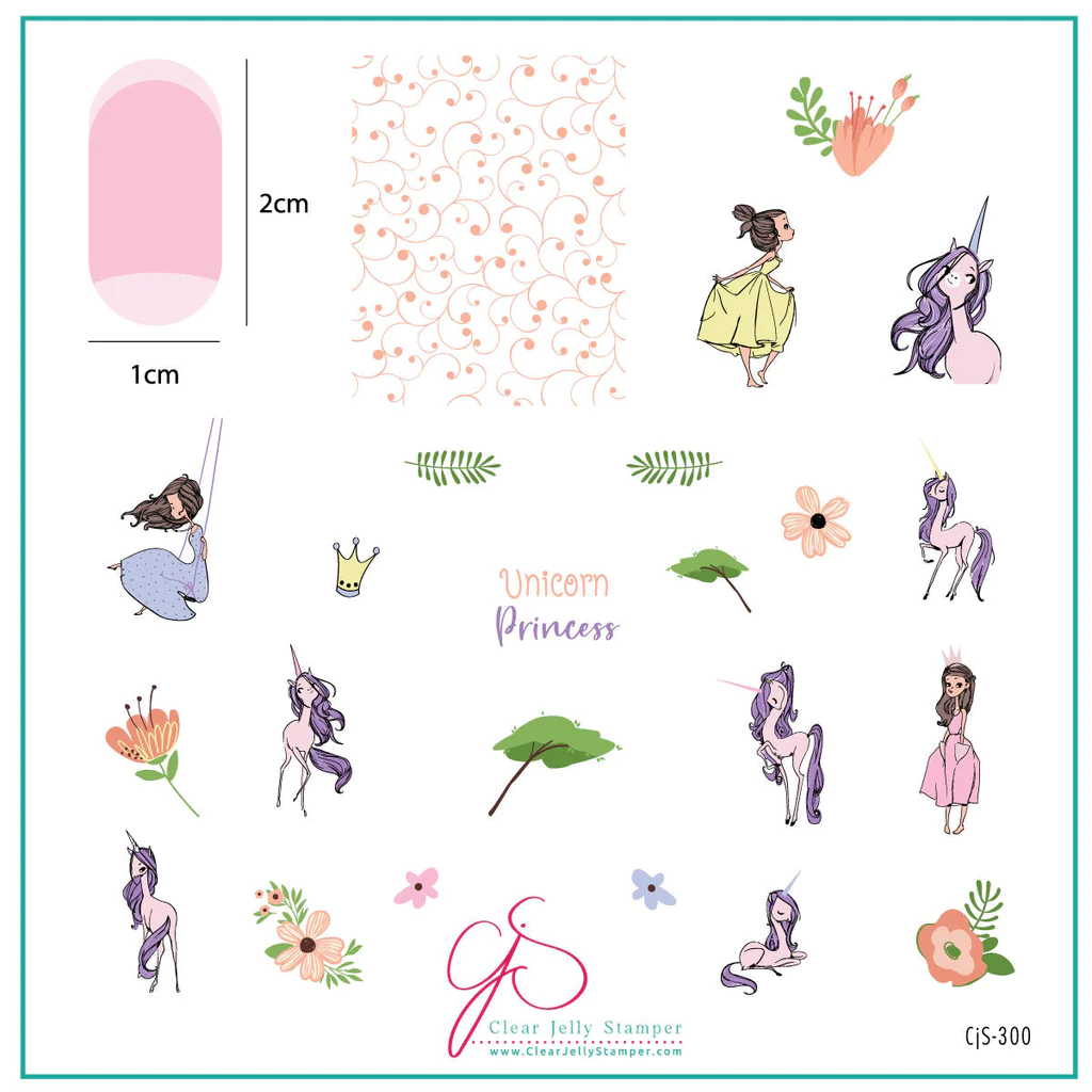 Unique Princess (CjS-300) - CJS Medium Stamping Plate Main image