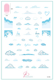 Head in the Clouds (CjS-306)  - Clear Jelly Stamping Plate