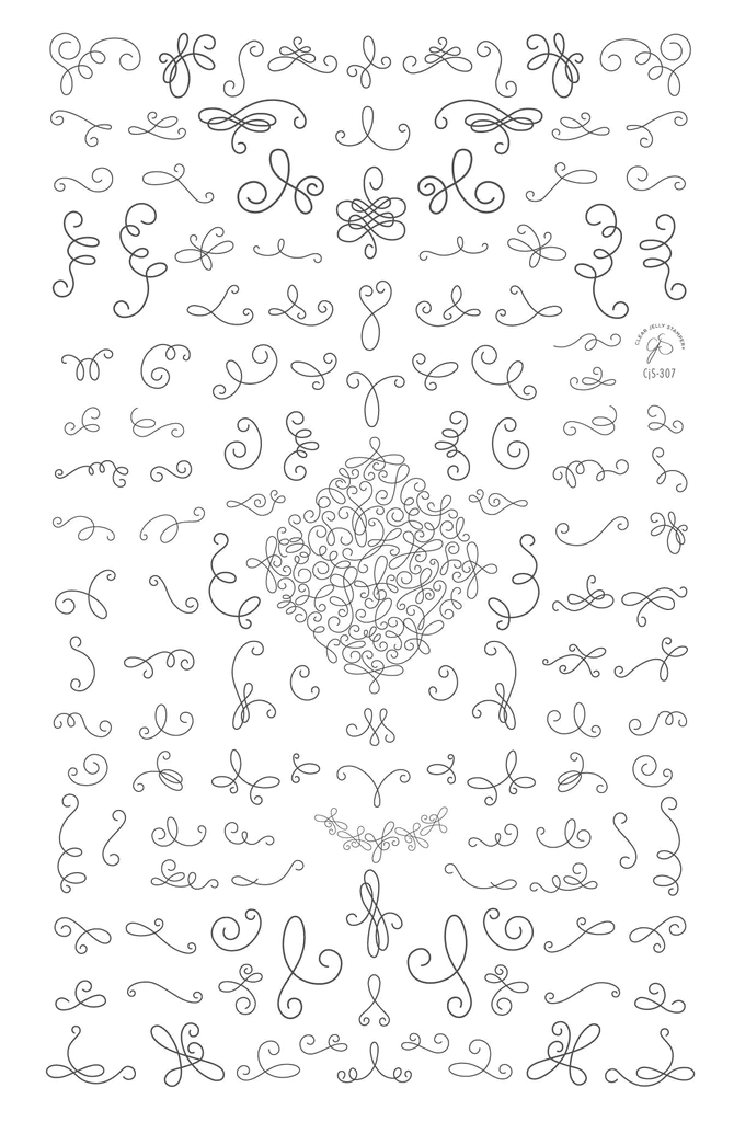 Tilt-A-Swirl (CjS-307)  - Clear Jelly Stamping Plate Secondary image