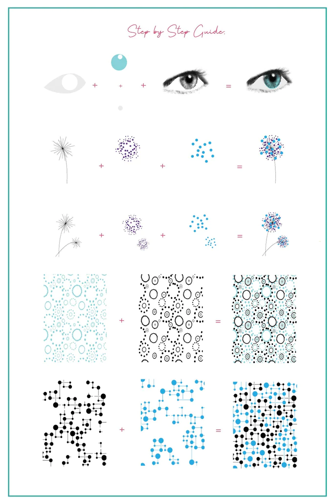Abstract One (CjS-309)  - Clear Jelly Stamping Plate