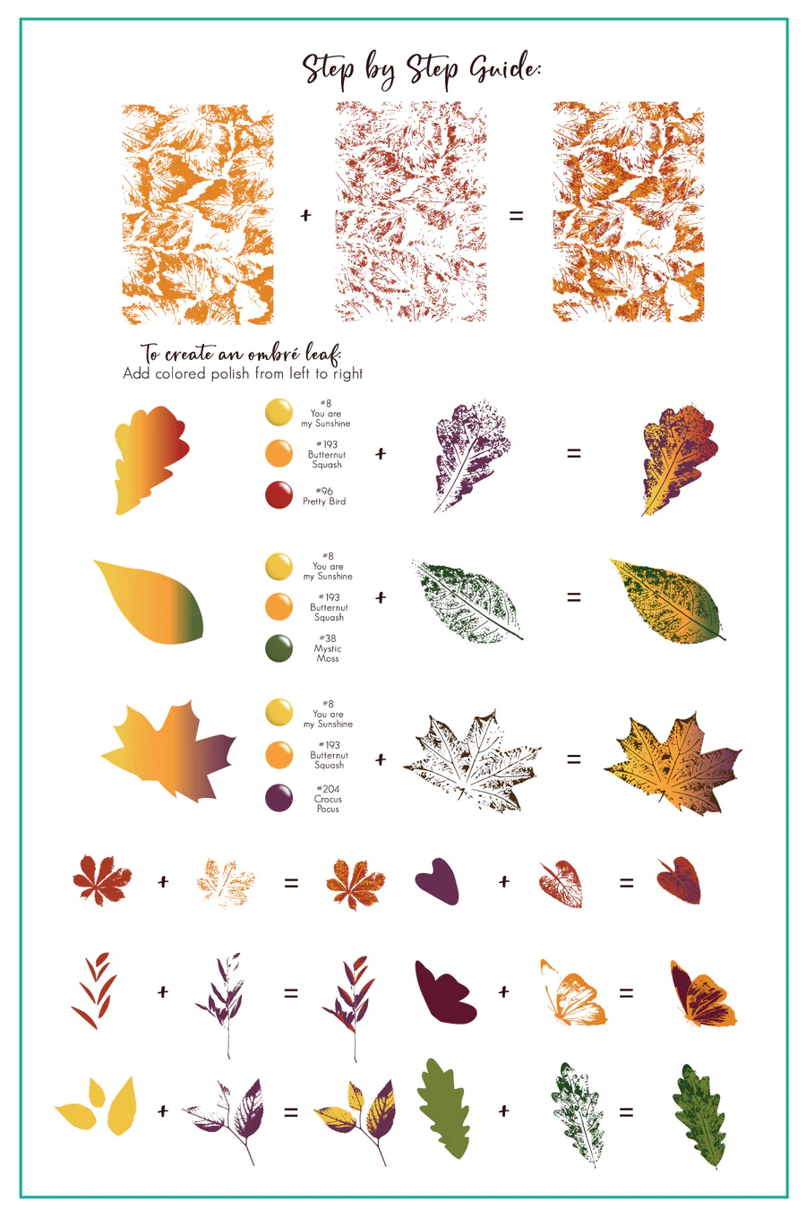 Graceful leaves (CjS-318) - Clear Jelly Stamping Plate Secondary image