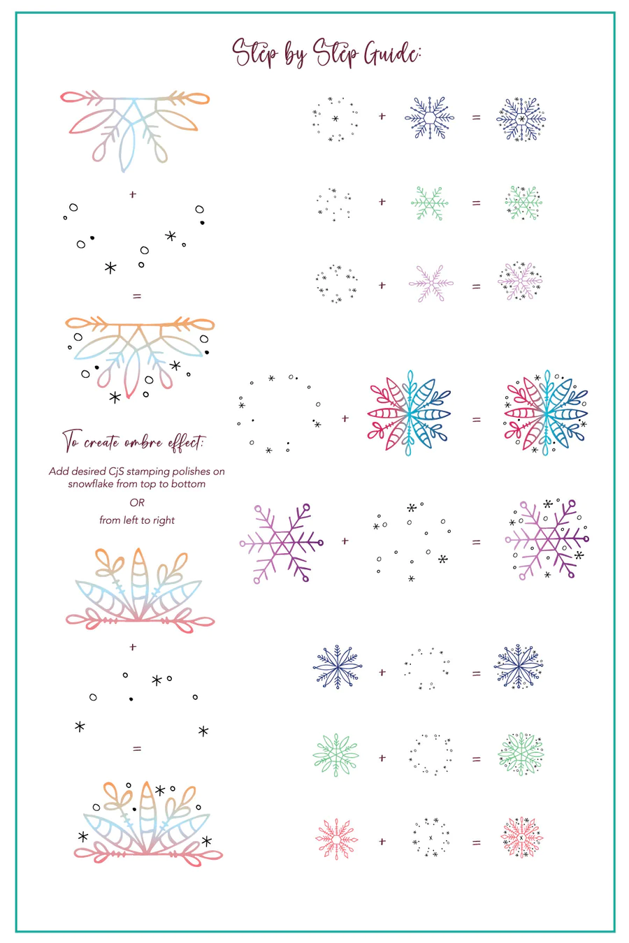 Frosty Flurries  (CjS-326) - Clear Jelly Stamping Plate Secondary image